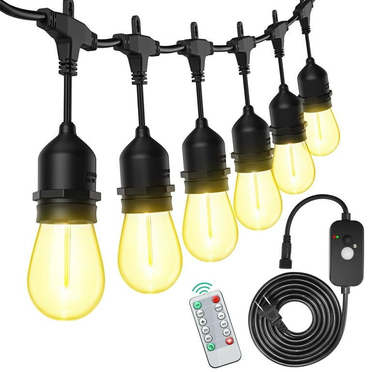 Bulbrite 10Light 30 Black Indoor/Outdoor Plugin S14, 41 OFF