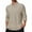 Beige, variant on Men's Casual Long Sleeve Stand Collar Shirt Comfortable Stylish Nylon Blend Pineapple Plaid Button Up Top For Everyday Wear Men's Oversized Tshirts Workout T-Shirt