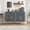 02 Navy Blue-2 Drawers, variant on Vecenuy 47.2" Fluted Buffet Cabinet with 2 Drawers & Adjustable Shelves, Modern Sideboard for Dining Room, Living Room, Hallway, Natural Oak