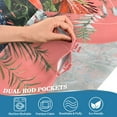 thumbnail image 5 of Yayeee Kitchen Curtains Tier Set of 2 Light Filtering 57"x24" Over Sink Window Panels, Orange Vibrant Flowers, 5 of 7