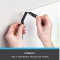 thumbnail image 6 of Kenney Fast Fit No Measure Carlin Decorative Steel Curtain Rod, 36-66" Adjustable Length, 5/8" Dia., Matte Black, 6 of 10