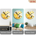 thumbnail image 4 of 2D Flat 1pc Beehive Design 25 cm European and American Style Round Silent Plane Wooden Clock - Battery Not Included, Silent Wall Clock, Add Joyful Time Your Study or Living Room, Perfect Gift for, 4 of 7