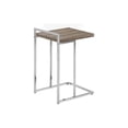 thumbnail image 3 of Accent Table C-shaped End Side Snack Living Room Bedroom Metal Brown, 3 of 12