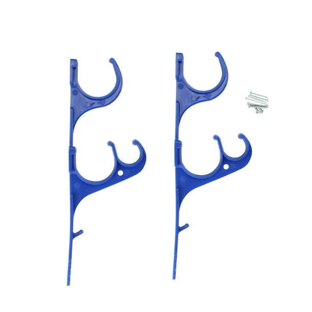 Pool Central Pole and Vacuum Hose Swimming Pool Accessory Hangers 2pc