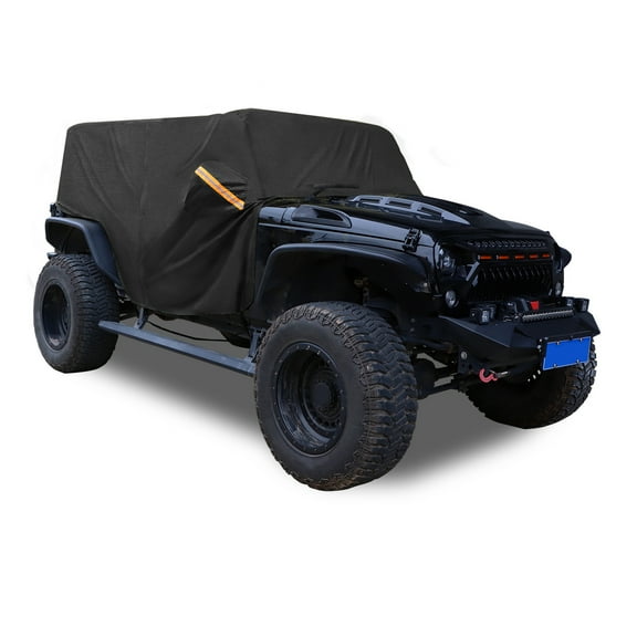 Unique Bargains Car Cab Cover for Jeep Wrangler JK JL 2 door 2007-2021 W/ Door Zipper