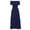 Navy, variant on DeHolifer Dresses for Women Ruffle Off Shoulder Long Sleeve Elastic Waist Dress Flowy Casual Swing Long Dresses Navy S