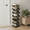 Black, variant on YUCHANG Foldable Shoes Rack,Bamboo Shoes Organizer for Entryway ,Free Standing Rack, 5-Layers ,tawny