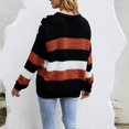 thumbnail image 4 of Vedolay Fall Sweater Women's Casual Crewneck Lightweight Pullover Loose Fit Sweater,RD1 S, 4 of 5