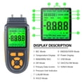 thumbnail image 2 of Manométrico Irfora Manómetro digital Probador de presión de aire y gas de doble puerto Medidor de presión diferencial con pantalla LCD retroiluminada, alimentado por batería o cable USB, admite medici Irfora Manométrico, 2 of 7