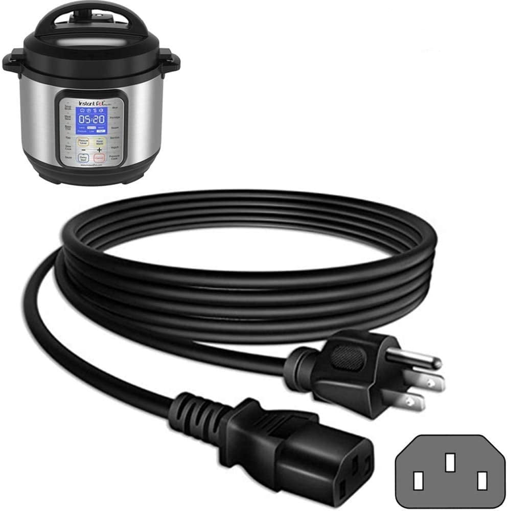 3pin Power Cord for Instant Pot Pressure Cooker Model IP-DUO60 V2 Choose Length 