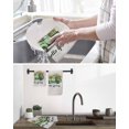 thumbnail image 5 of Hello Spring Kitchen Dish Towels for Drying Dishes Set of 2, Easter Flowers Green Truck Vintage Floral Grey Waffle Weave Microfiber Hand Tea Bathroom Towels Quick Dry & Absorbent Towel 15.7x23.6, 5 of 7