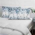thumbnail image 3 of Blue Green Eucalyptus Leaves Pillow Covers, Linen Long Throw Pillow Case, Spring Summer Botanical Holiday Pillow Protector Decorative Cushion Cover for Living Room/Bedroom 20" x 36", 3 of 8
