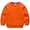 Orange, variant on 2-8 Years Toddler Boys Girls Solid Pullovers Sweatshirt Long Sleeve T-Shirt Kids Cotton Crewneck Thin Tops