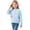 Blue2, variant on StSilkitty Girls Casual Cardigan Sweater Cute Printed Long Sleeve Crewneck Sweaters Lightweight Soft Comfy Pullover Tops