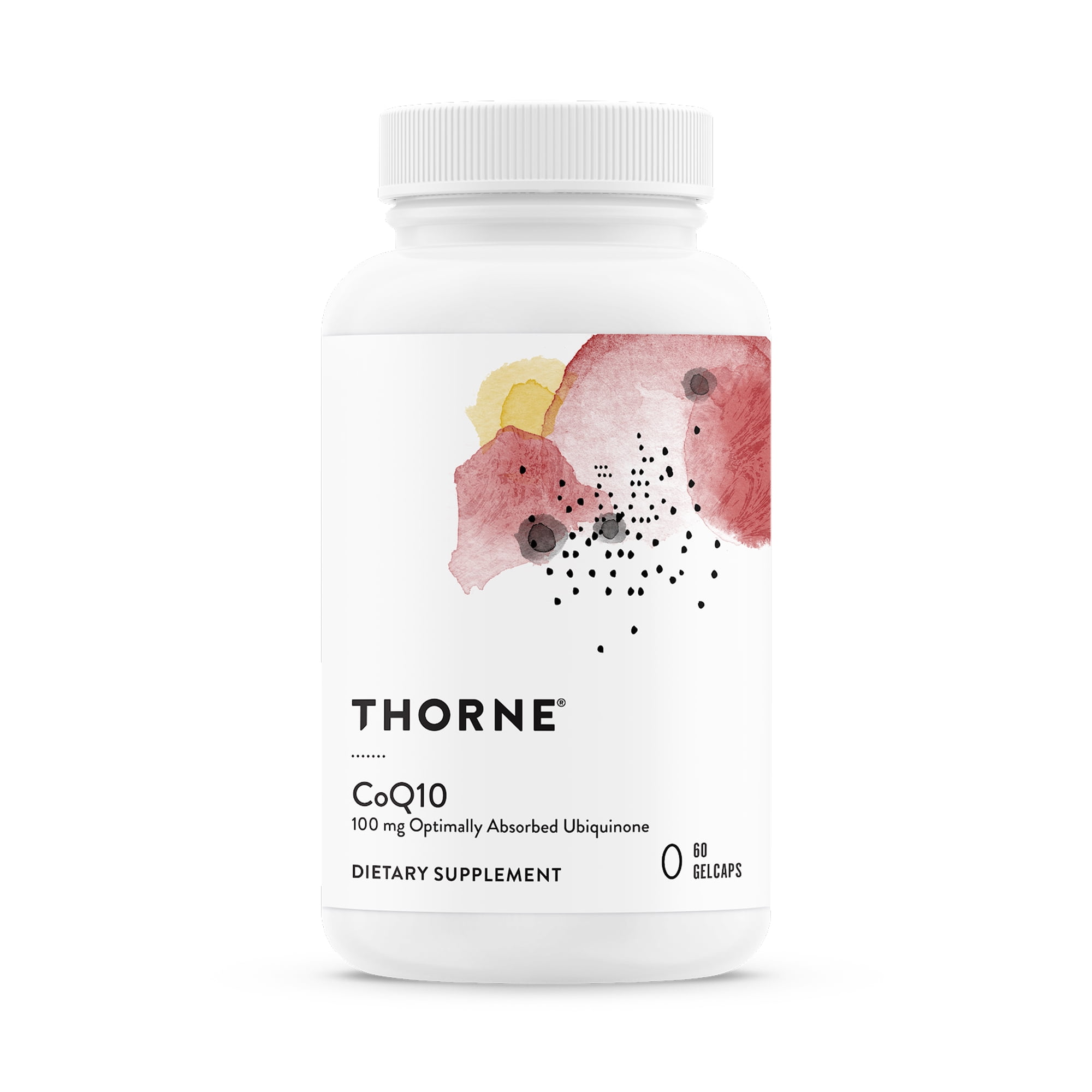 THORNE - CoQ10 (formerly Q-Best 100) - 100mg Optimally Absorbed Ubiquinone - Gluten-Free Dietary Supplement Support for Heart Health & Brain Function* - 60 Gelcaps
