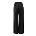 thumbnail image 5 of HNMKIU Wide Leg Pants for Women 2026 Summer Casual Solid Color with Textured Knot Waist and Slant Pockets for Everyday Comfort Womens Trousers Black,M, 5 of 5