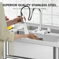 thumbnail image 6 of Gaomon Stainless Steel Sink, Commercial Kitchen Prep & Utility Sink Free Standing Single Bowl for Restaurant Laundry Garage Bar Workshop, 6 of 9