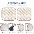 thumbnail image 5 of KLL Cat And Rabbit Windshield Sun Shade 2-Piece Foldable Car Front Window Sunshade for Most Sedans SUV Truck- Large, 5 of 5