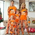 thumbnail image 1 of BULLPIANO Matching Halloween Pajamas Set Halloween Sleepwear Holiday Loungewear 2 Piece Pjs Set, 1 of 7
