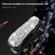 thumbnail image 5 of Tarjetero para gafas con visera de coche | Plástico ABS con incrustaciones de diamantes | Almacenamiento multifuncional para gafas, tarjetas y entradas | Se adapta a varios parasoles | Compacto, 5 of 6