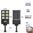 thumbnail image 1 of Farola solar de dos hileras, pequeña, con inducción integrada, para jardín, puesto, mercado nocturno, iluminación rural para exteriores, 1 of 5
