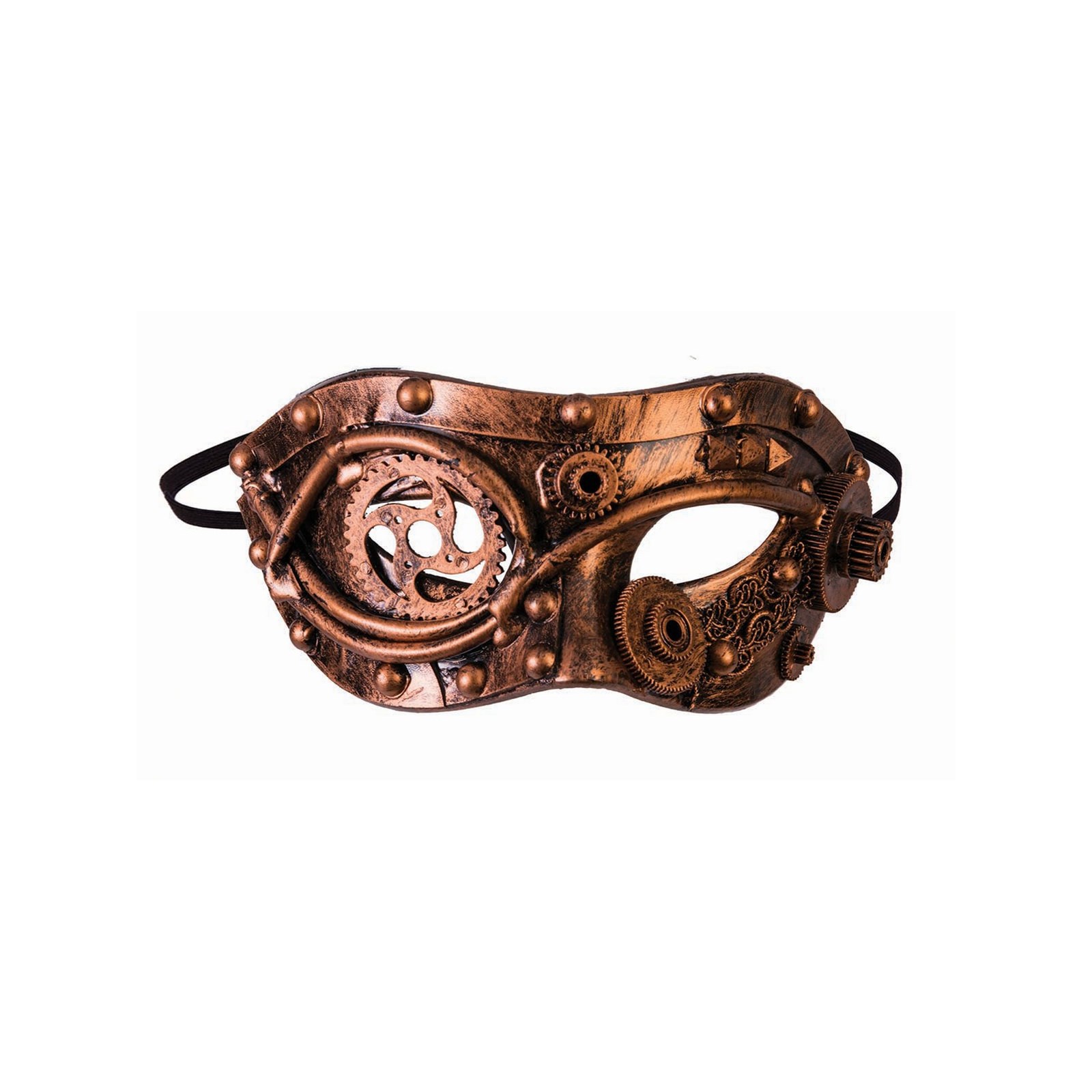 Halloween Steampunk Masks with Gears Bronze