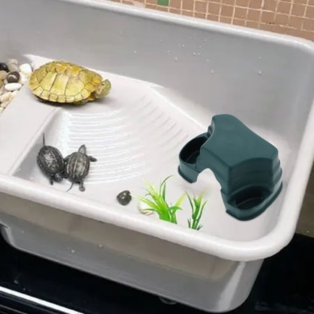 GETAJGHSD 2pcs Bearded Dragon Hideaway Reptile Decorations for Tank Plastic Green Simulation for Reptile Pet