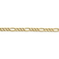 thumbnail image 3 of Diamond2Deal 14K Collier Chaîne Figaro Semi-Solide en Or Jaune 4.2mm pour Femmes 24 Pouces, 3 of 6