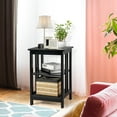 thumbnail image 3 of Topbuy 3-tier Nightstand  Round Corners End Table, 3 of 10