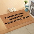 thumbnail image 6 of HomelyJoy Funny Doormat for Outside Entrance, Customizable Welcome Mat, Cute Non-Slip Rubber Back Door Mat, Novelty House Gift for Front Door, Patio, Kitchen, 23.6x15.8 Inches, 6 of 7