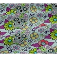 thumbnail image 4 of oneOone Cotton Jersey Mint Fabric Floral & Skull Sewing Craft Projects Fabric Prints By Yard 58 Inch Wide, 4 of 4