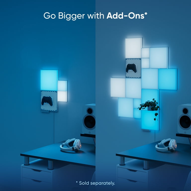 Nanoleaf Blocks Combo S Smarter Kit, Indoor RGBW Wifi Wall