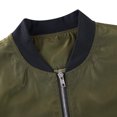 thumbnail image 6 of Fanient Women's Cropped Bomber Jacket Lightweight Casual Zip up Outerwear Long Sleeve Windbreaker with Pockets, 6 of 10