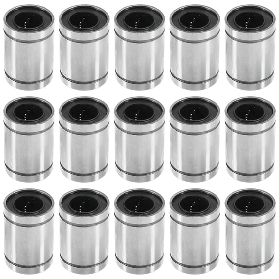 LM12UU Linear Ball Bearing 12mm Sealed for CNC, 3D Printer - High Precision, Low Friction, Aluminum Alloy (15 Pcs)