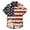 A-Red2122, variant on US National Flag Shirts For Boys Kids Star Print 250 Years Anniversary USA 4Th Of July Short Sleeve Button Down Collared Shirts 5-17Y