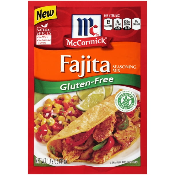McCormick Gluten Free Fajitas Seasoning, 1.12 oz