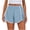 Light Blue, variant on Yanyanz Shorts for Women,Summer Shorts for Women 2024 Trendy Pleated Shorts Women Flowy Athletic High Waisted Track Shorts Pants for Women Trendy Womens Shorts Clearance Coffee Xl