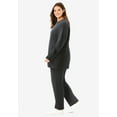 thumbnail image 3 of Woman Within Plus Size Fleece Sweatshirt Set, 3 of 5
