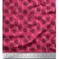 thumbnail image 1 of Soimoi Poly Georgette Fabric Text & Football Sports Print Fabric by The Yard 52 Inch Wide, 1 of 1