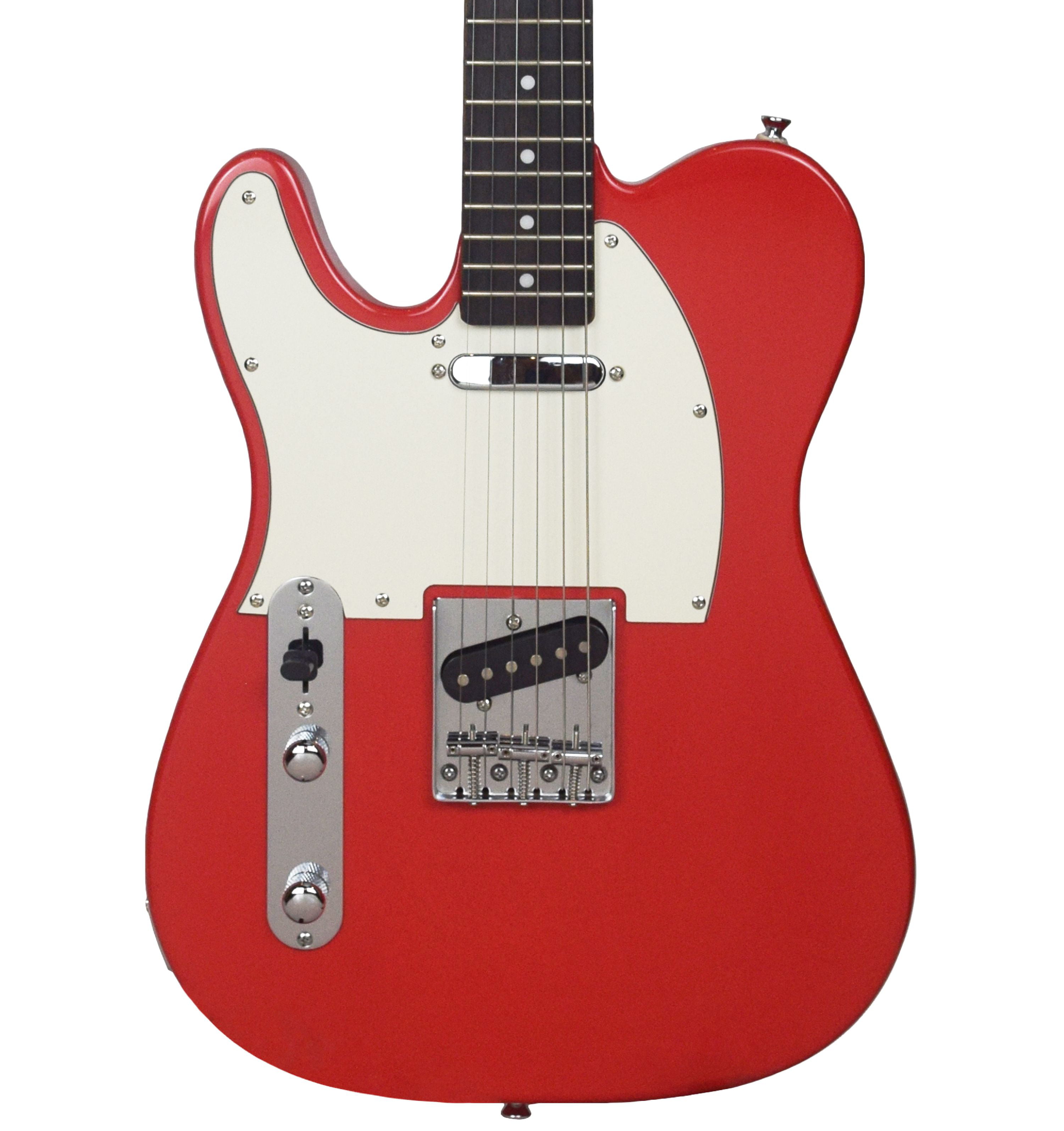 Sawtooth Classic ET 60 Ash Body Left-Handed Electric Guitar, Habanero