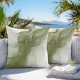 thumbnail image 4 of Outdoor Pillow Cover Abstract Ombre Sage Green Marble Set of 2 Waterproof Throw Pillowcases White Modern Art Decorative Patio Furniture Pillows for Couch Garden Indoor & Outdoor Use, 4 of 9