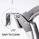 thumbnail image 5 of ZHAOCHENG Prensa de ajo de acero inoxidable, trituradora de ajo de primera calidad con pelador de rodillos de silicona y cepillo de limpieza, trituradora de jengibre profesional resistente y eficiente, 5 of 5