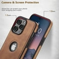 thumbnail image 6 of For iPhone 15 Pro Max Case Slim Leather Luxury Thin Shockproof Casus, 6 of 6