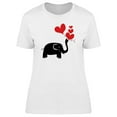 thumbnail image 1 of Elephant With Love Balloons Tee Women's -Image by Shutterstock, 1 of 1