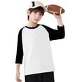 thumbnail image 6 of Favoffer Winter Kids Raglan 3/4-Sleeve Modal-Blend Top - Lounge,Play,Travel,Casual 3-14Y, 6 of 7