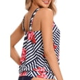 thumbnail image 4 of BIKINX Tankini Top Black Swimsuit Tops for Women Modest Tummy Control Swim Tops Plus Size Bathing Suit Top S-XXXL No Bottom Swimwear, 4 of 5