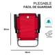 thumbnail image 3 of Silla Plegable de Playa CJR Camping Exterior Resistente y Cómoda rojo, 3 of 6