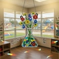 thumbnail image 3 of ViciArt Floral Beaker Acrylic Window Hanging – 9" Holographic Suncatcher, Science Teacher Décor, 3 of 4