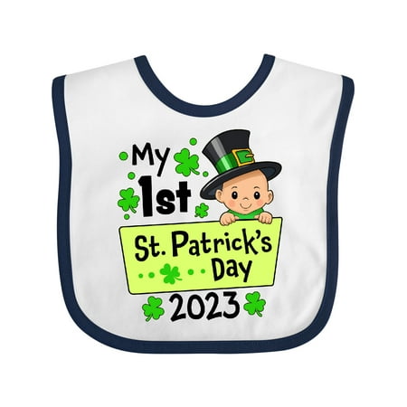 

Inktastic My First St. Patrick s Day 2023 Gift Baby Boy or Baby Girl Bib