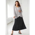 thumbnail image 2 of Woman Within Plus Size Velour A-Line Skirt, 2 of 2
